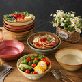 Vintage aesthetic ceramic rice & dessert bowl - high-end tableware for restaurants & hotels - fruit salad, snack, and breakfast bowl