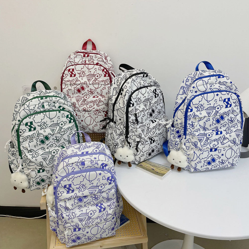 Backpack - "maillard" color scheme - premium school bag - casual travel backpack for high school and college students - trendy and cool for couples