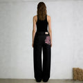 Fashionembroiderjeans women's new style hot selling exportstylish street loose workwear pants washed straight-legjeans