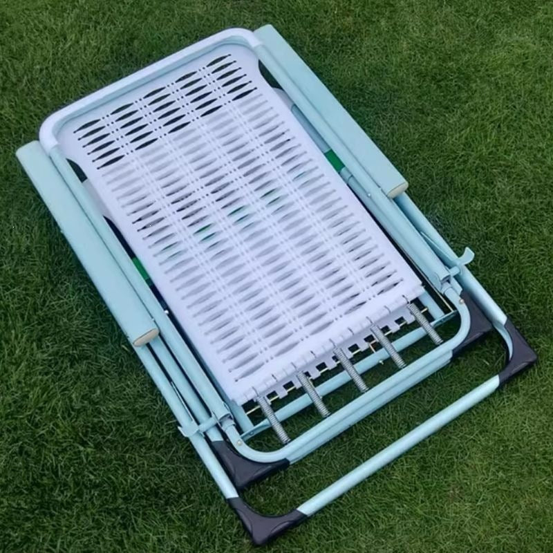 Recliner nap foldable bed lazy plastic beach chair casual bamboo chair balcony for home lunch break beach foldable chair