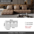 Lawrence genuine leather sofa italian normcore large and small apartment house villa customer corner sofa modern straight row leather sofa
