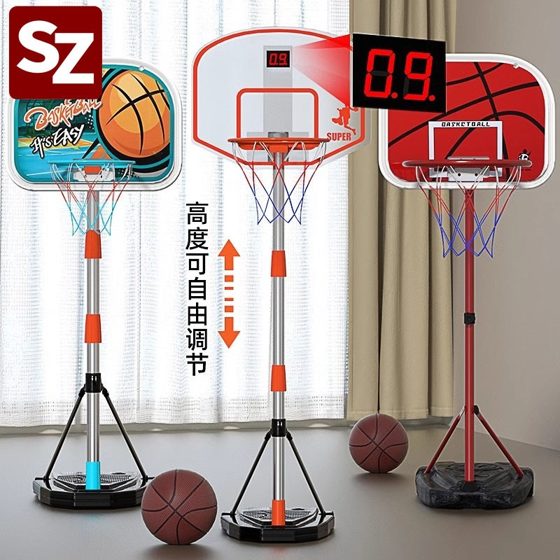 Kids' basketball hoop set - indoor home use, adjustable height, portable basketball stand toy for boys, perfect for toddlers, preschoolers, and kindergarteners