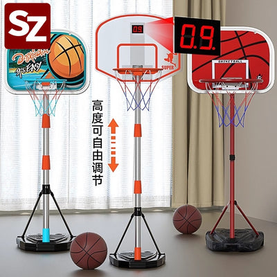 Kids' basketball hoop set - indoor home use, adjustable height, portable basketball stand toy for boys, perfect for toddlers, preschoolers, and kindergarteners