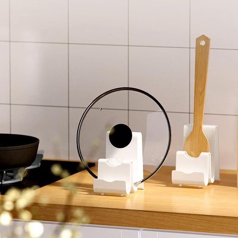 New arrival pot lid holder kitchen countertop spatula storage rack storage pot lid placer pot lid shelf pot lid artifact