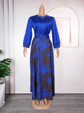 e-commerce  independent station top + skirt printed two-piece set african women's plus size dress
