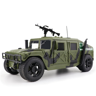 Large hummer simulation military jeep off-road vehicle armored car model inertia children's toy boy birthday gift