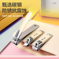 Stainless steel manicure & pedicure tool set - 9 piece kit: includes nail clippers, eyebrow scissors, earwax removal tool, and nail file - wholesale