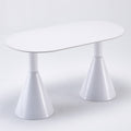 Rock slab dining table french cream style popular dining table for home dining table and chairs casual small apartment rental house holy grail dining table