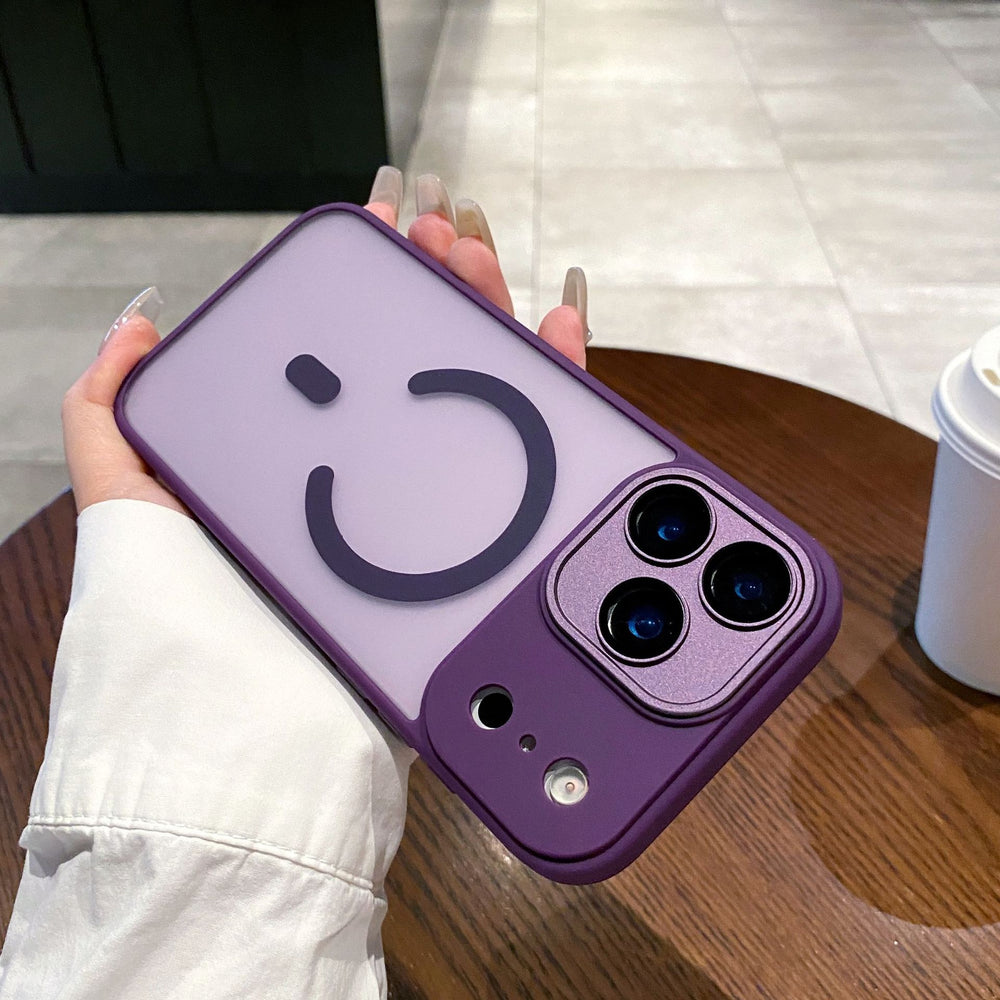 Suitable for iphone17 love horse orange mobile phone case 15 ya shield skin-feeling frosted magnetic suction apple 16 lens film protective cover