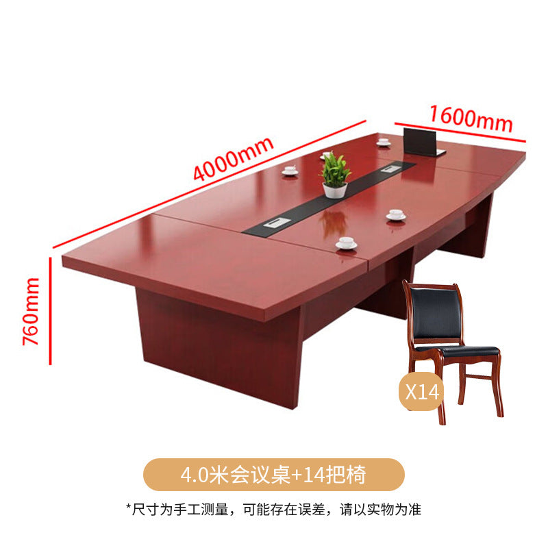 Saint li paint conference table - long table, minimalist modern oval, large conference table