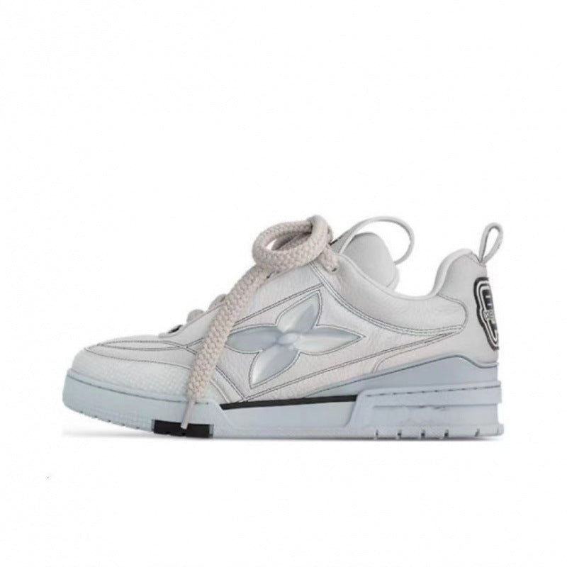 European market men's and women's bread shoes, height-increasing chunky sole dad shoes, fashionable and versatile sneakers, couple's skate shoes