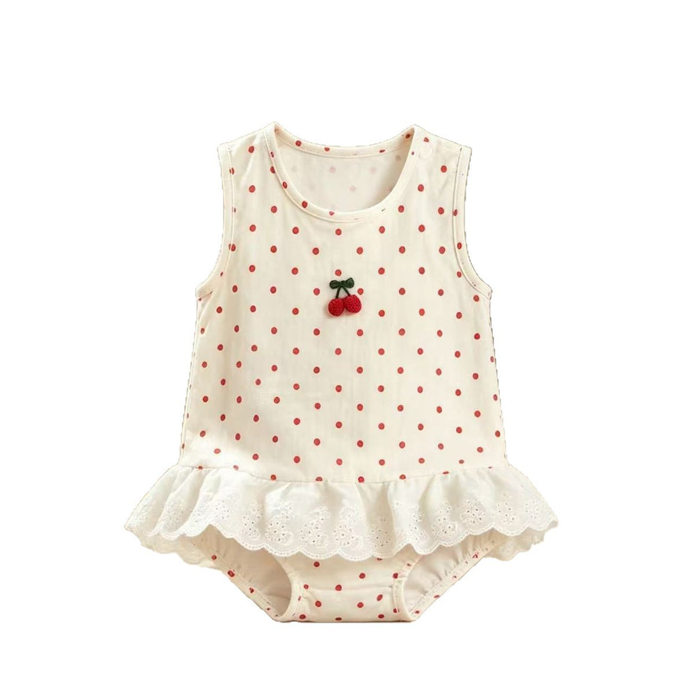 Baby girl's lightweight princess dress summer romper cute bodysuit dress full month & 100-day celebration outfit