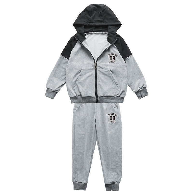 Kids' autumn outfit: boys' fall set  - spring/autumn boys' sporty two-piece trendy korean style fashion set for trendy kids