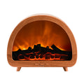 Wood grain fireplace aromatherapy machine cross-border popular desktop fragrance machine running horse colorful lamp humidifier diffuser retro style