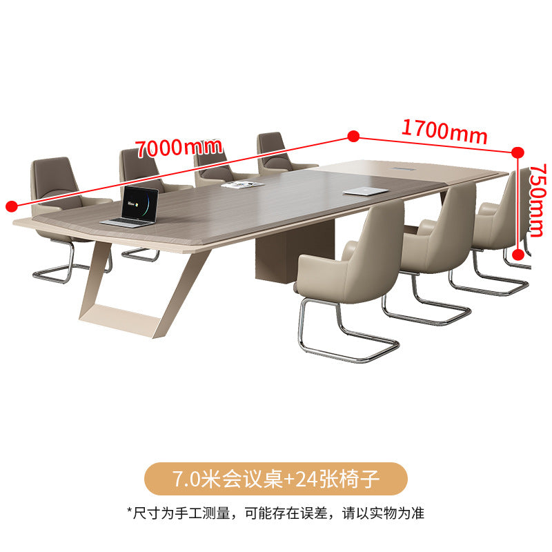 Saint li painted conference table long table large office bench table and chair combination negotiation reception