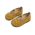 Vancahao kids mary jane leather shoes  spring/autumn new girls' bow princess shoes soft sole dance shoes