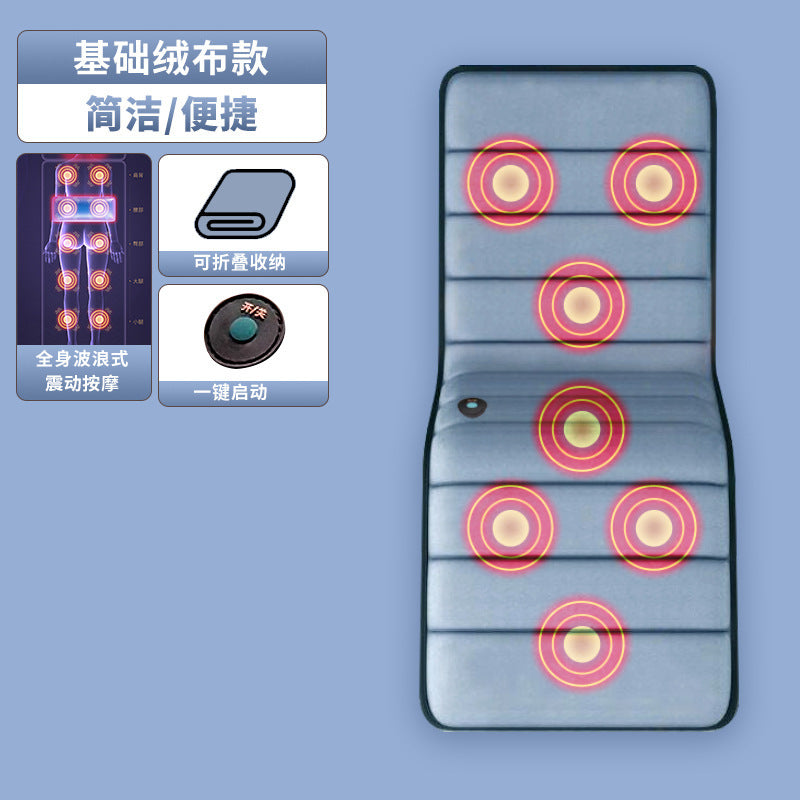 multifunctional heated massage mat - shoulder, neck, and back massage cushion - home use multifunctional massager - massage pad
