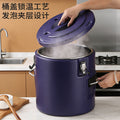 Stainless steel commercial insulation bucket large capacity special milk tea soy milk rice bucket for stall household storage sealed bucket