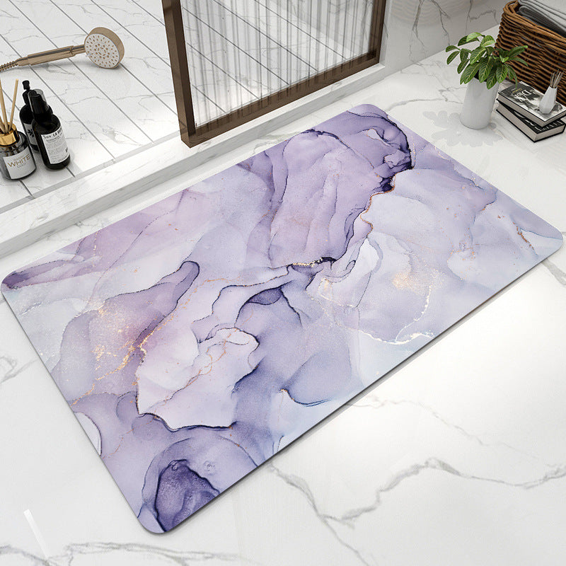 Soft diatom mud bathroom absorbent floor mat non-slip quick-drying foot mat toilet toilet door mat toilet carpet