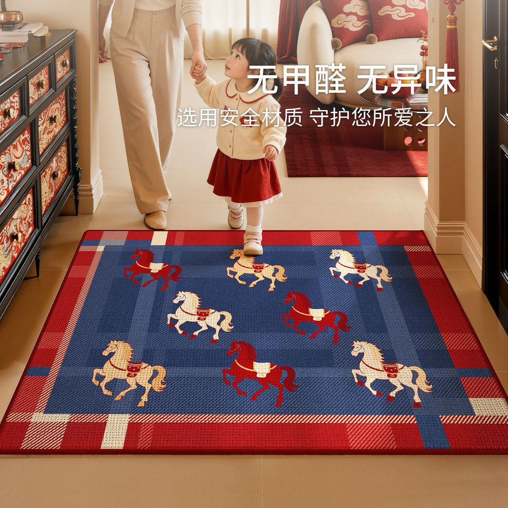 Classy entrance door floor mat entrance non-slip mat 2026 new arrival year of the horse foot mat entrance thickened entrance carpet