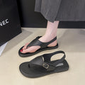 Fairy flip-flop sandals for women 2025 summernew arrivalfashioncasualflats flip-flop one-piece buckle strap sandals wholesale