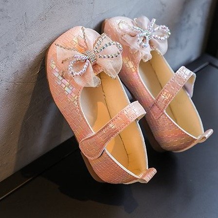 Girls' leather shoes  new princess shoes baby girl soft sole children's shoes spring and autumn single shoes pink non-slip