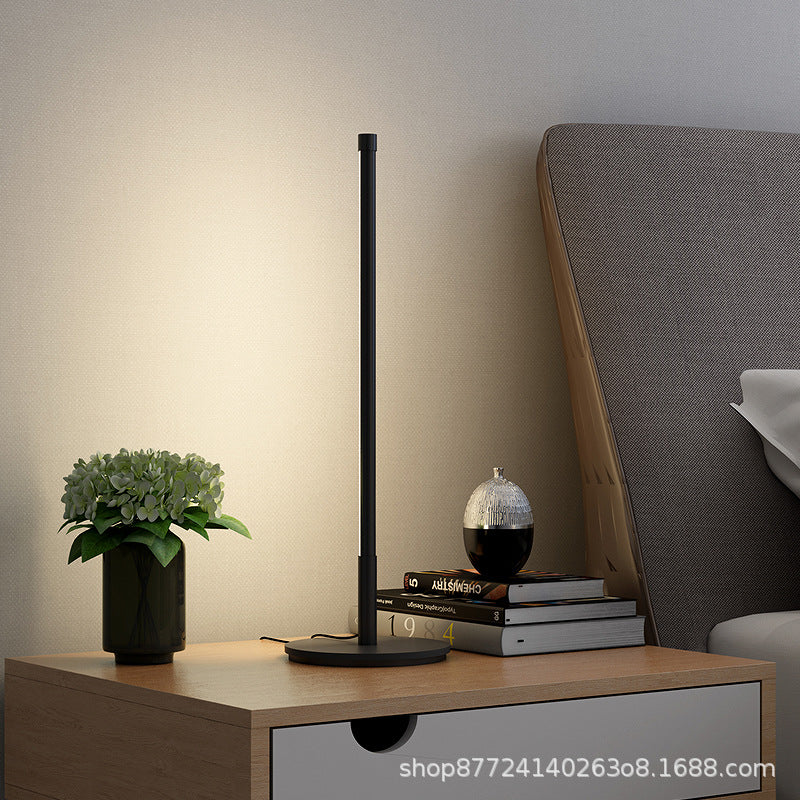 Minimalist chic bedside lamp - nordic design, artistic usb rechargeable touch & remote control desk lamp for bedroom study
