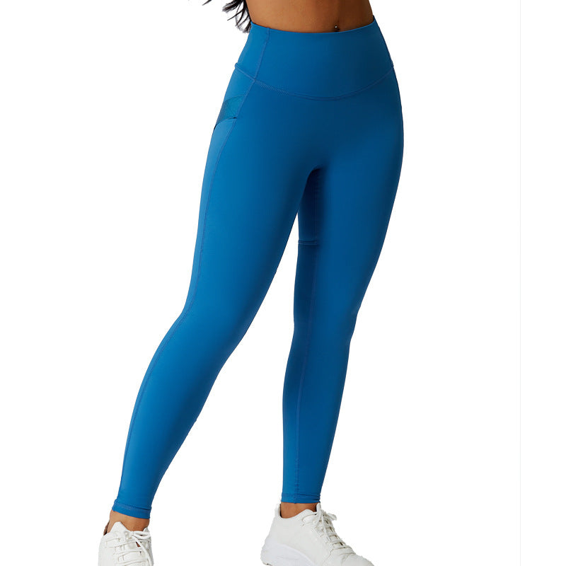 Fashionready stockflap pocket pants yoga leggings high waist tummy control butt lift fitness pants  new arrival running yoga pants