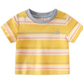 Kids' short-sleeve t-shirt - summer  new collection: boys' striped short-sleeve casual loose-fit baby top - stylish & in stock