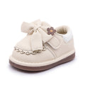 Baby girl shoes, new spring and autumn collection, featuring delicate floral lace trim. girls' leather shoes, princess-style shoes for little girls, soft-soled toddler shoes for infants and young children