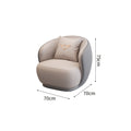 Cream style normcore slate leather corner table modern living room round small apartment size round coffee table sofa combination