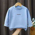 Kidslong sleeves bottom shirtfall and winter german velvet elastic tops boys and girls half turtleneck t-shirtchildren's heattechintimates