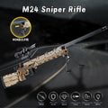 New m24 sniper rifle toy gun - fires building blocks, assembled ornaments, boy's toy, children's educational toy