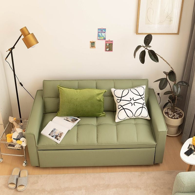 Sofa bed sofa casual dual-purpose foldable foldable cream fabric sofa multi-functional small apartment living room double