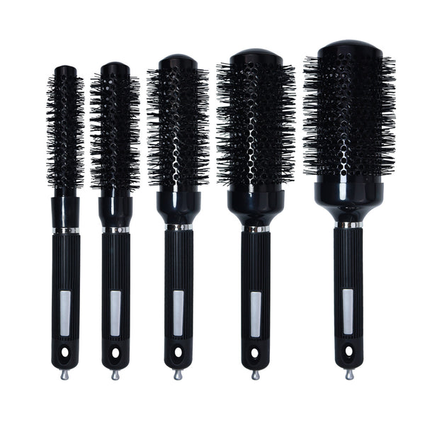 Cross-border wholesale, curly hair modeling aluminum tube comb, high temperature resistant ceramic roller comb, partition hair pick comb, hairdressing comb manufacturer
