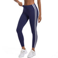new arrivalstripes fitness tight high waist peach butt lift hot pants contrast color breathable sports running yoga pants women