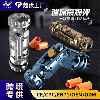 grenade launcher mini agent boy hand gun alloy artificial shell ejection soft bullet gun kids toy gun