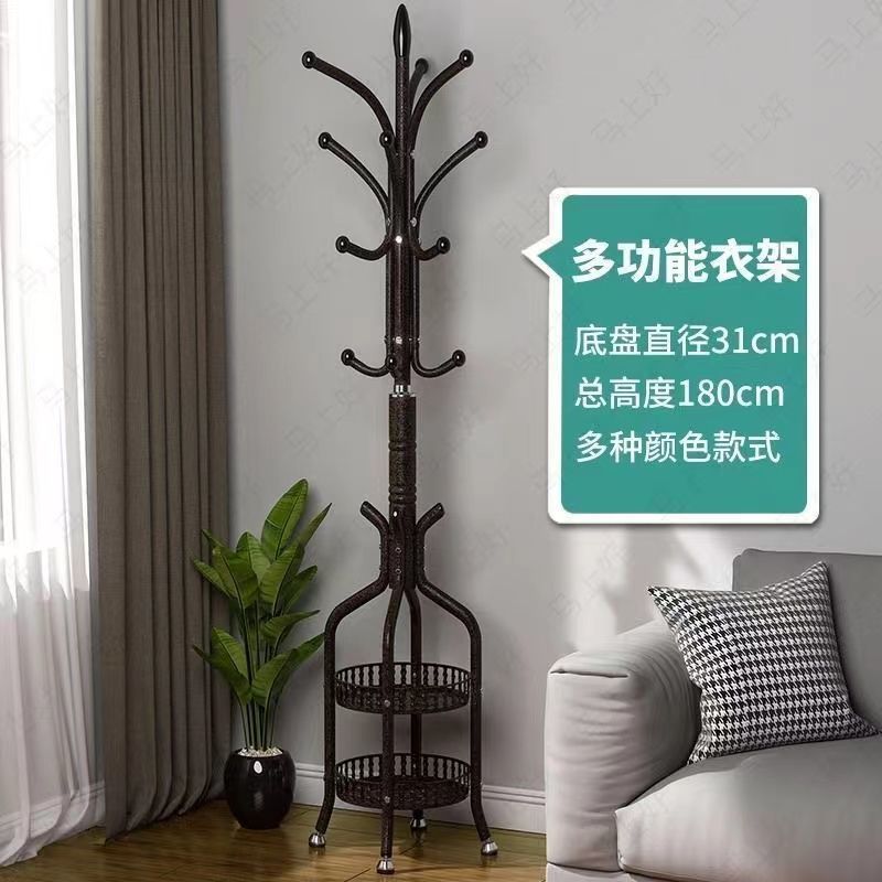 Popular coat rack floor-standing simple modern storage shelf clothes rack clothes rack entrance hall storage artifact