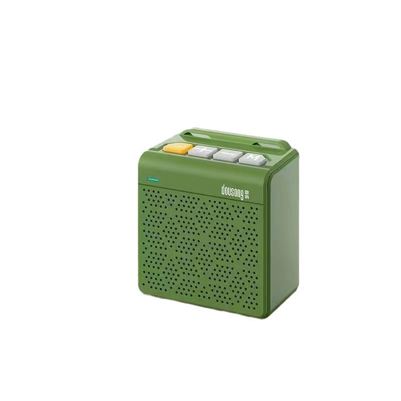 Dx-95 wireless bluetooth speaker - mini portable high-quality speaker with card slot, radio, and rechargeable battery