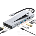 m.2 hard drive enclosure docking station type-c hub3.2 with solid state drive enclosure 10g multi-port docking station