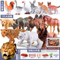 Animal model kids' simulation toys wildlife zoo baby farm set early education cognitive toys for boys and girls - great for flea markets!