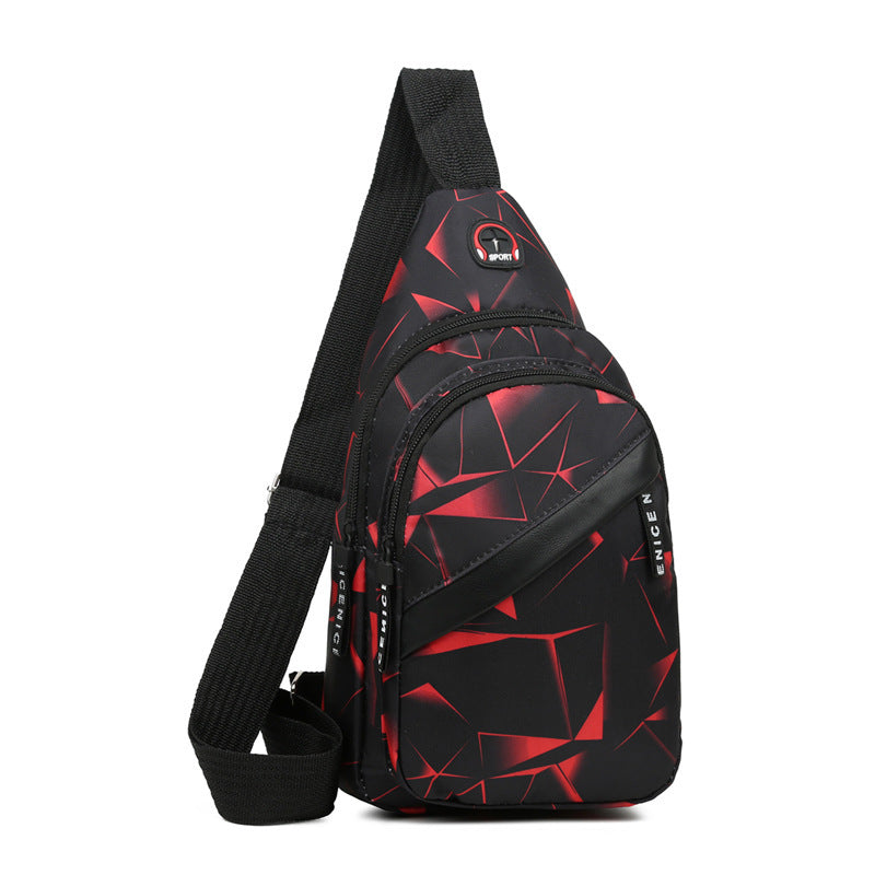 Breast bag men ins new fashion Korean version messenger bag light outdoor sports leisure couple backpack shoulder bag tide