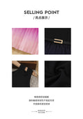 Customized cross-border children's dress, purple-black gradient with belt, unique summer foreign-style vest dress for girls