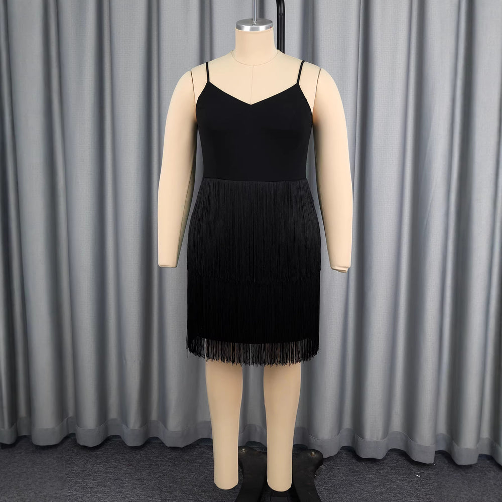 spring elegance tassel patchwork mesh silm hip skirt cross-border elegant work clothingdresses