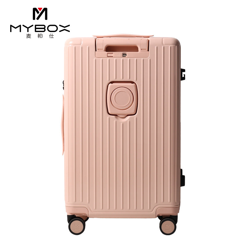 MYBOX高颜值行李箱多功能登机箱轻便万向轮24寸ins风密码旅行箱