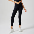 small warm velvet high waist hip lifting fitness pants outwear elastic sports pants tight training thin velvet yoga pants for women