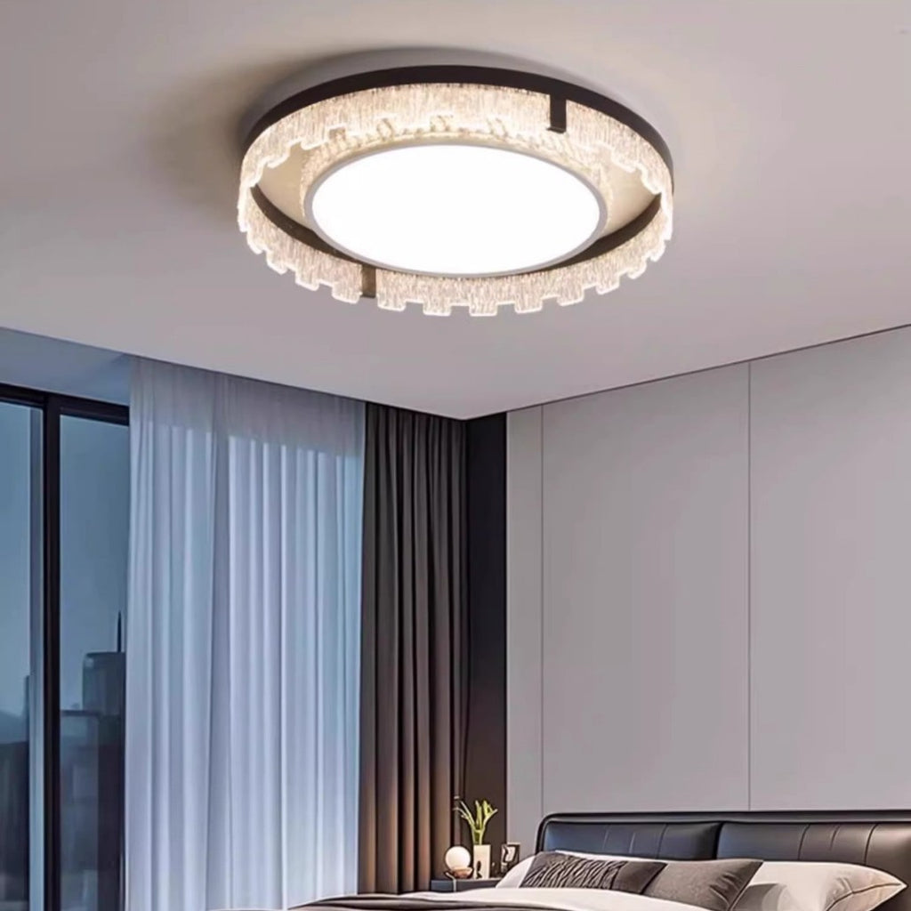 Living room light Italian minimalist atmosphere 2025 new headlight light luxury led ceiling light whole house lighting hall main light