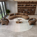 Luxury minimalist office reception & negotiation sofa set - ideal for hotels, showrooms, and sales centers - casual sofa table & chairs