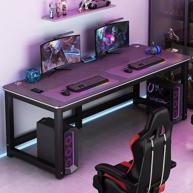 Desk desktop bedroom simple for home computer desk casual rental room carbon fiber plate pattern table simple e-sports table