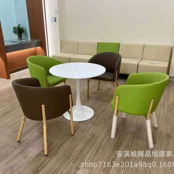 Nordic Sales Department Business Negotiation Single Sofa Car Sales Four-person Table and Chair Combination Cafe Leisure Table and Chair